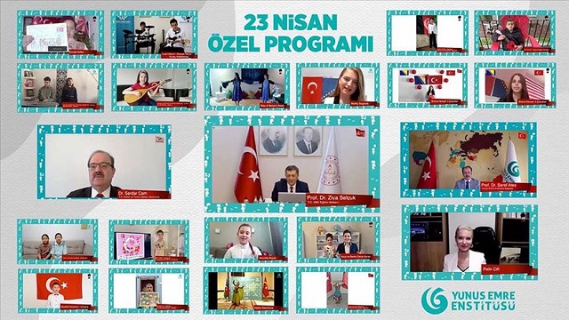 yunus-emre-enstitusu-baskani-seref-ates-23-nisan-dijital-kutlama-etkinligine-k